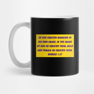 Bible Verse Genesis 1:27 Mug